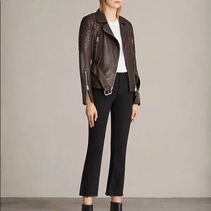 AllSaints Bryden Biker Leather Jacket *almost new*
